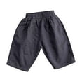 thumbnail image 1 of Wdgfv Boys Regular Straight-Fit Jeans Boys Casual Summer Pants Toddler Kids Comfortable Holiday Shorts Elastic Waist Lightweight Breathable Playwear Dark Gray 6-7 Years, 1 of 4