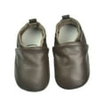 thumbnail image 1 of Wdgfv Boys Running Shoes Baby First Walking Shoes Soft Leather Crawling Slippers With Suede Soles For Toddlers 0-2 Years Coffee 12-18 Months, 1 of 7