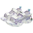 thumbnail image 1 of Wdgfv Boys Sandals Kids Hiking Sandals Toddler Sandals Boys Girls Summer Sandals No Rubber Sole Toddler Shoes Purple 4-4.5 Years, 1 of 4