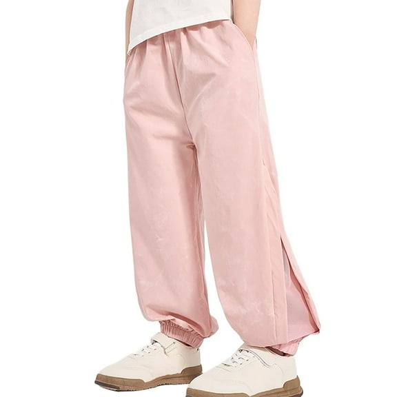 Wdgfv Boys Skinny Fit Performance Jeans Boys Athletic Jogger Pants With Side Mesh Breathable Comfortable Elastic Trousers For Active Kids Daily Wear Sports Pink 4-5 Years