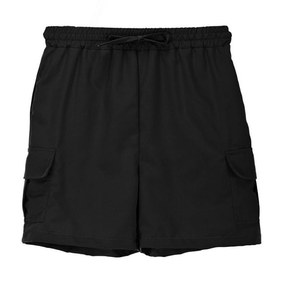 Wdgfv Boys Skinny Fit Performance Jeans Boys Cargo Shorts Summer Casual Stretch Waist Drawstring Pocket Streetwear Kids 5 Division Labor Pants for Outdoor Sports Black 5-6 Years