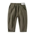 thumbnail image 1 of Wdgfv Boys Fit Performance Jeans Boys Pants Casual Comfortable Kids Trousers For Toddler Boys Girls 1-8 Years Old Outdoor School Playground Yoga Sports Summer Winter Wear Green 3-4 Years, 1 of 4