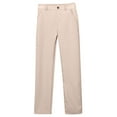 thumbnail image 1 of Wdgfv Boys' Skinny Jeans Boys Stretch Pull On Chino Pants Comfortable School Twill Casual Trousers for Kids Durable Everyday Wear Beige 7-8 Years, 1 of 5