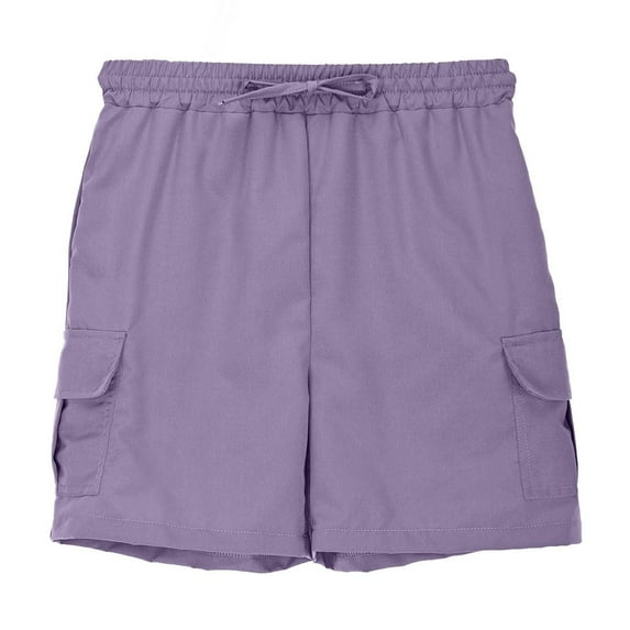 Wdgfv Boys Straight Leg Jeans Boys Cargo Shorts Summer Casual Stretch Waist Drawstring Pocket Streetwear Kids 5 Division Labor Pants for Outdoor Sports Light Purple 9-10 Years