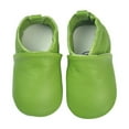 thumbnail image 1 of Wdgfv Boys Tennis Shoes Baby First Walking Shoes Soft Leather Crawling Slippers With Suede Soles For Toddlers 0-2 Years Green 12-18 Months, 1 of 7