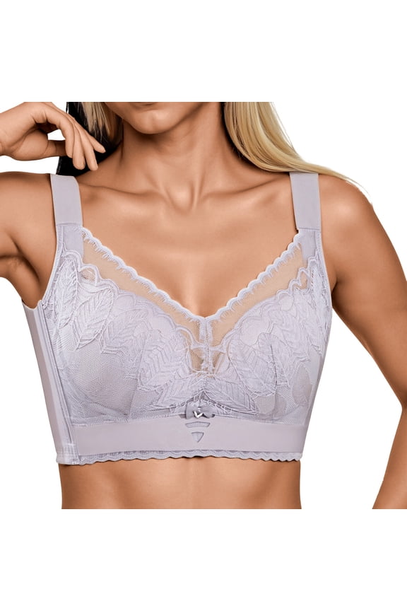 Bra for Women Wirefree Lace Bandeau Bra for Women Full Coverage Push Up Support and Smoothing Everyday Wear Comfort