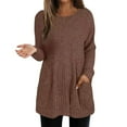 thumbnail image 1 of Wdgfv Breathable Women's Pullover Women's Knitted Pullover Sweater Long Sleeve Top With Ribbed Design And Pocket For Year Round Wear And Various Occasions, 1 of 5