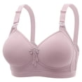 thumbnail image 1 of Wdgfv Comfort Wireless Support Bra for Women with Adjustable Upper Design and Advanced Wicking Breathable Fabric Light Purple 36, 1 of 4