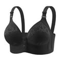 thumbnail image 1 of Wdgfv Daisy Bras for Older Women 2026 Comfy Convenient Front Closure Bra Full Support No Underwire Bras Black 38, 1 of 5