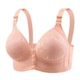 thumbnail image 1 of Wdgfv Daisy Bras for Older Women 2026 Comfy Convenient Front Closure Bra Full Support No Underwire Bras Pink 42, 1 of 6