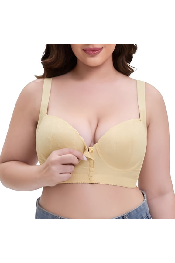 Daisy Bras for Older Women Underwire T-Shirt Bra with Convertible Straps for Seamless Comfort and All-Day Support Beige 85AB