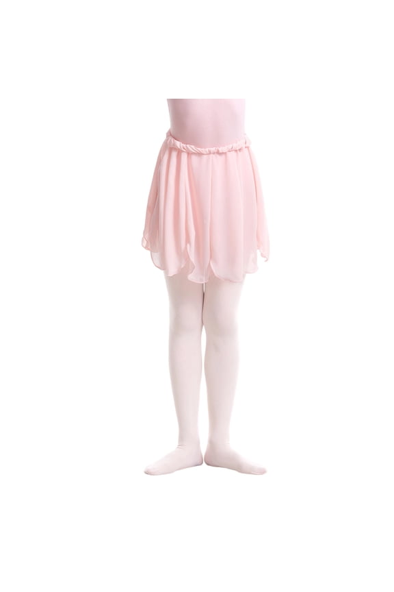 Dance Girls Ballet Practice Skirt Elastic Waist Dancewear Tutu For Class Performance And Recital Pink 8-9 Years