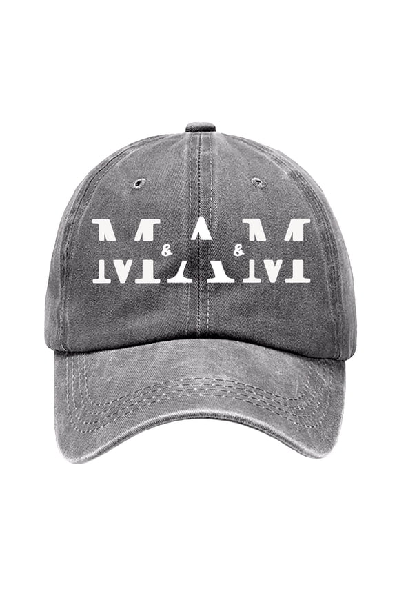 Day Custom Embroidered Baseball Cap with Children's Names Unique Present for Mom from Kids Grey One Size