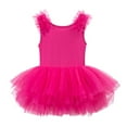 thumbnail image 1 of Wdgfv Girls Ballet Dance Tutu Dress Strapless Leotard Performance for Toddler Kids Spring Summer Ballerina Outfit Hot Pink 7-8 Years, 1 of 9