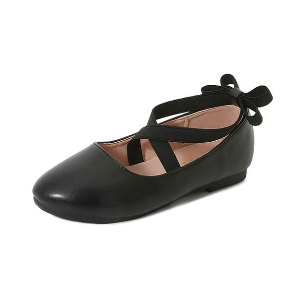 Wdgfv Girls Ballet Flat Athletic Sneakers For Daily Wear Comfortable Supportive Versatile Footwear Durable Lightweight Breathable Non Casual Shoes Black 36