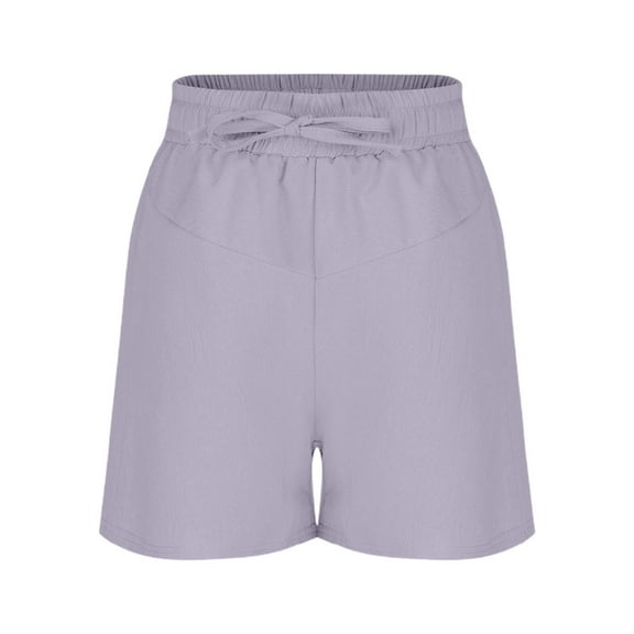 Wdgfv Girls Casual Shorts Soft Stretchy Elastic Waist Comfortable Summer Wear for Ages 3-14 Play Relaxation Everyday Outfit Purple 13-14 Years