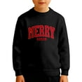 thumbnail image 1 of Wdgfv Girls Christmas Sequins Sweatshirts Merry Glitter Patch Crewneck Sweater Xmas Long Sleeve Pullover Top Black 3-4 Years, 1 of 5