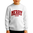 thumbnail image 1 of Wdgfv Girls Christmas Sequins Sweatshirts Merry Glitter Patch Crewneck Sweater Xmas Long Sleeve Pullover Top White 11-12 Years, 1 of 5
