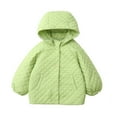 thumbnail image 1 of Wdgfv Girls' Jacket with Pockets Girls Winter Coat Quilted Hooded Jacket Lightweight Warm Outerwear Soft Windproof Jacket For Toddler Green 7-8 Years, 1 of 8