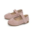 thumbnail image 1 of Wdgfv Girls Mary Jane Flat Shoes for Wedding Party School Dress Ballerinas Toddler Comfortable Soft Pink 2-2.5Years, 1 of 6