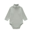 thumbnail image 1 of Wdgfv Girls Romper Baby Girls Bodysuits Long Sleeve Winter Romper Soft Cute Outfits Toddler Clothes For Daily Light Green 68/6M, 1 of 4