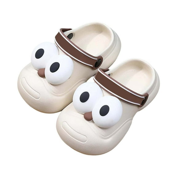 Wdgfv Girls Sandals For Toddlers And Kids Breathable Comfortable Casual Clogs Summer Beach Spring Everyday Wear Beige 9-10