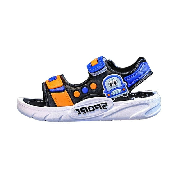 Wdgfv Girls Sandals For Toddlers Kids Breathable Lightweight Summer Casual Shoes Comfortable Outdoor Play Daily Wear Black 3.5-4 Years