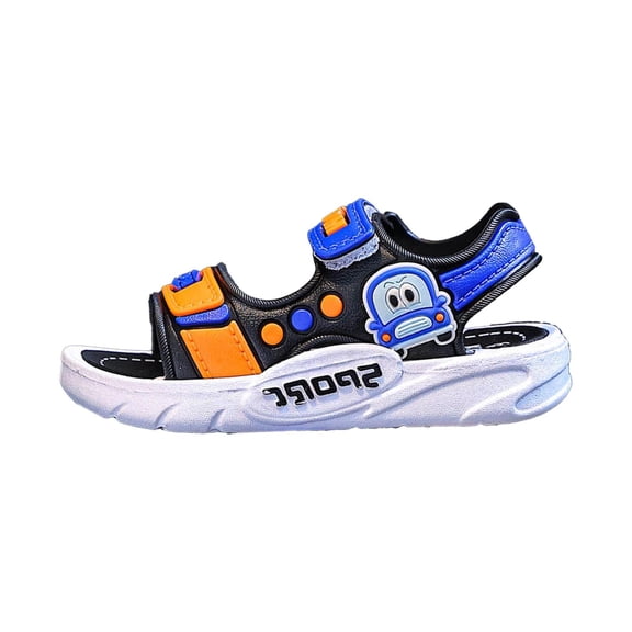 Wdgfv Girls Sandals For Toddlers Kids Breathable Lightweight Summer Casual Shoes Comfortable Outdoor Play Daily Wear Black 3.5-4 Years