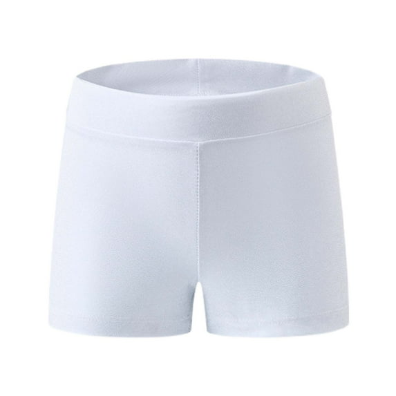 Wdgfv Girls Shorts For Everyday Wear Stretchy Elastic Waist Comfortable Casual Play Outfit Summer Spring Active Toddler Teen White 8-9 Years