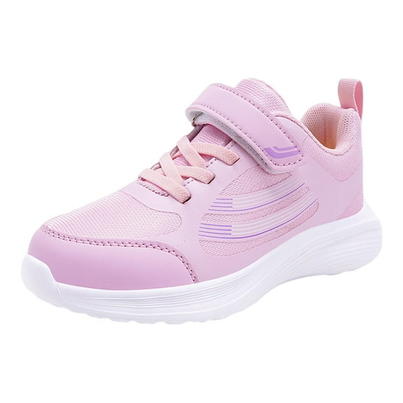 Wdgfv Girls Sneakers Kids Running Shoes Breathable Mesh Lightweight Comfortable Casual Sports Shoes For Children Age 4-12 Pink 29