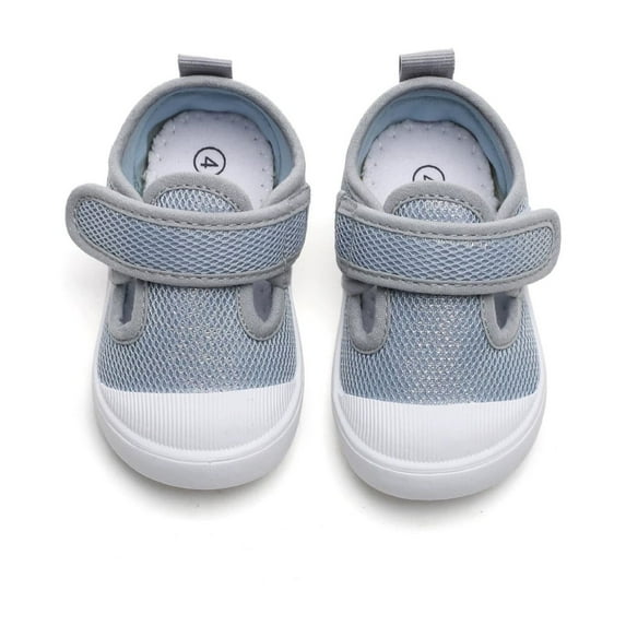 Wdgfv Girls Sneakers For Toddlers Lightweight Breathable Canvas Shoes With Hook And Loop Closure Comfortable Walking Shoes For Everyday Casual Outdoor Play Gray 21