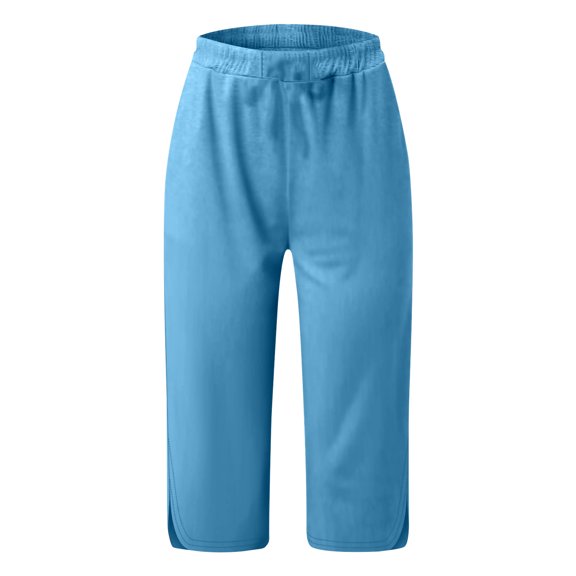 Wdgfv Girls Summer Shorts Casual Wear Loose Fit Comfortable Play Outfit With Pockets For School Outdoor Activities Age 5 to 14 Blue 13-14 Years