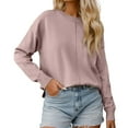 thumbnail image 1 of Wdgfv Holiday Women's Pullover Sweater Women's Soft Knit Pullover Sweater Long Sleeve Casual Comfortable Everyday Wear Warm Winter Fall Tops Versatile, 1 of 5