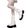thumbnail image 1 of Wdgfv Kawaii Leg Warmers for Girls Women Leg Warmers Cute Leg Cover Bow Ball Knit Socks Pink One Size, 1 of 3