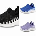 thumbnail image 1 of Wdgfv Kids Boys Breathable Mesh Sneakers Lightweight Casual Slip On Flexible Sole Non Slip Walking Shoes 5-5.5Years, 1 of 8