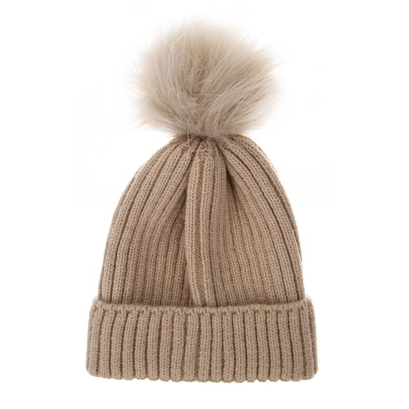 Wdgfv Kids Knit Winter Hats Skiing Beanie Caps with Earflap for Girls Boys