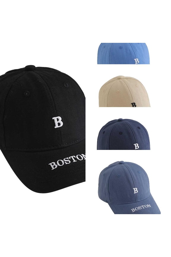 Kids' Letter B Embroidered Baseball Cap With Uran Print Style Adjustable Sun Hat For Boys & Girls 2-8 Years