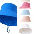 thumbnail image 1 of Wdgfv Kids Sun Hats for Women, UV Protection Wide Brim Ponytail Beach Hat Travel Packable Breathable Sun Hats 1-3 Years, 1 of 4