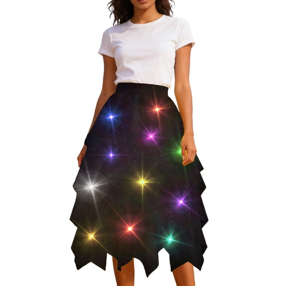 Wdgfv LED Tutu Skirt - Sparkly Layered Tulle Tutus for Womens Party