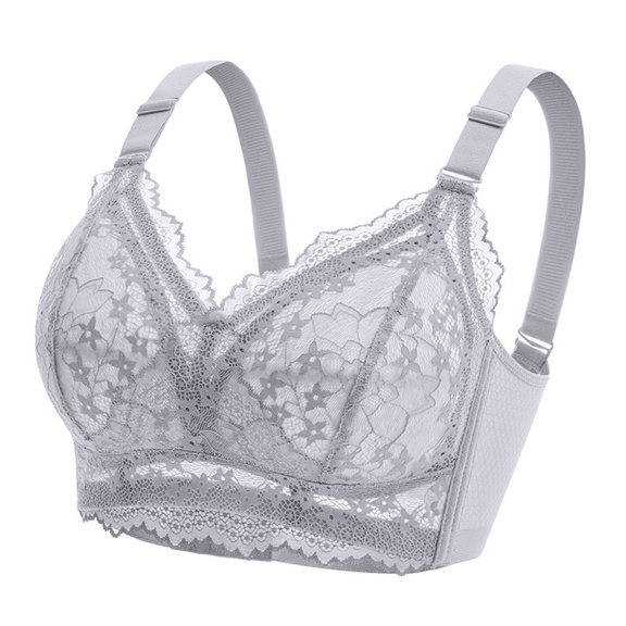 Wdgfv Lace Bralettes for Women Wireless Unpadded Bras Racerback Camisole Tops Basic Cami Grey 42