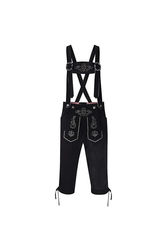 Lederhosen Men German Bavarian Oktoberfest Leather Trousers