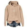 thumbnail image 1 of Wdgfv Lightweight Hoodie Women Women's Fashion Casual Crew Neck Print Hoodie for Stylish Comfort and, 1 of 4