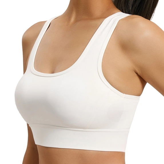 Wdgfv Medium Support and Removable Pad Tank Top Racerback Post Surgery Sports Bras for Women
