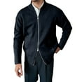 thumbnail image 1 of Wdgfv Men's Baseball Collar Zip Up Knit Sweater Coat Autumn Thickened Casual Outerwear Fashionable Jacket Top Comfortable Streetwear, 1 of 5