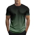 thumbnail image 1 of Wdgfv Men's Gradient Color T-Shirt, Short Sleeve Crewneck, Casual Summer Top, 1 of 5