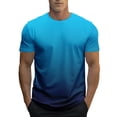 thumbnail image 1 of Wdgfv Men's Gradient Color T-Shirt, Short Sleeve Crewneck, Casual Summer Top, 1 of 5