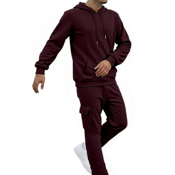 Wdgfv Men's Tracksuit 2 Piece Hoodies Casual Jogging Gym Hoodie Suits for Men Jogging Sweatshirts Athletic Sweatsuits Sets