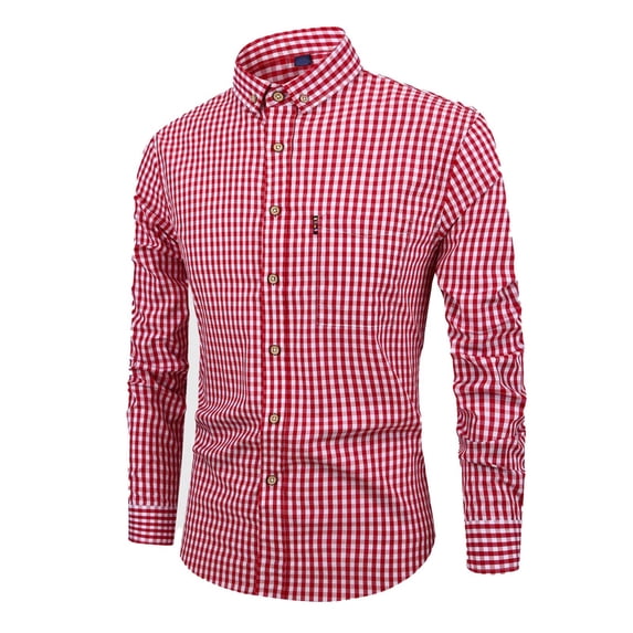 Wdgfv Mens Seersucker Dress Shirts Striped Business Casual Cotton Shirts for Men