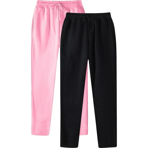 Wdgfv Mens Sweatpants Casual Lounge Pants 2 Pack Sweatpants Loose Elastic Waist Drawstring Jogger Sport Baggy Sweat Pants