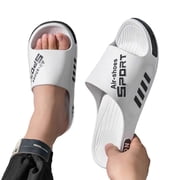 Wdgfv Plus Size Mens Slide Sandals Slippers, Fashion Bathroom Sandals Shower Shoes Pool Beach Slides Sandals